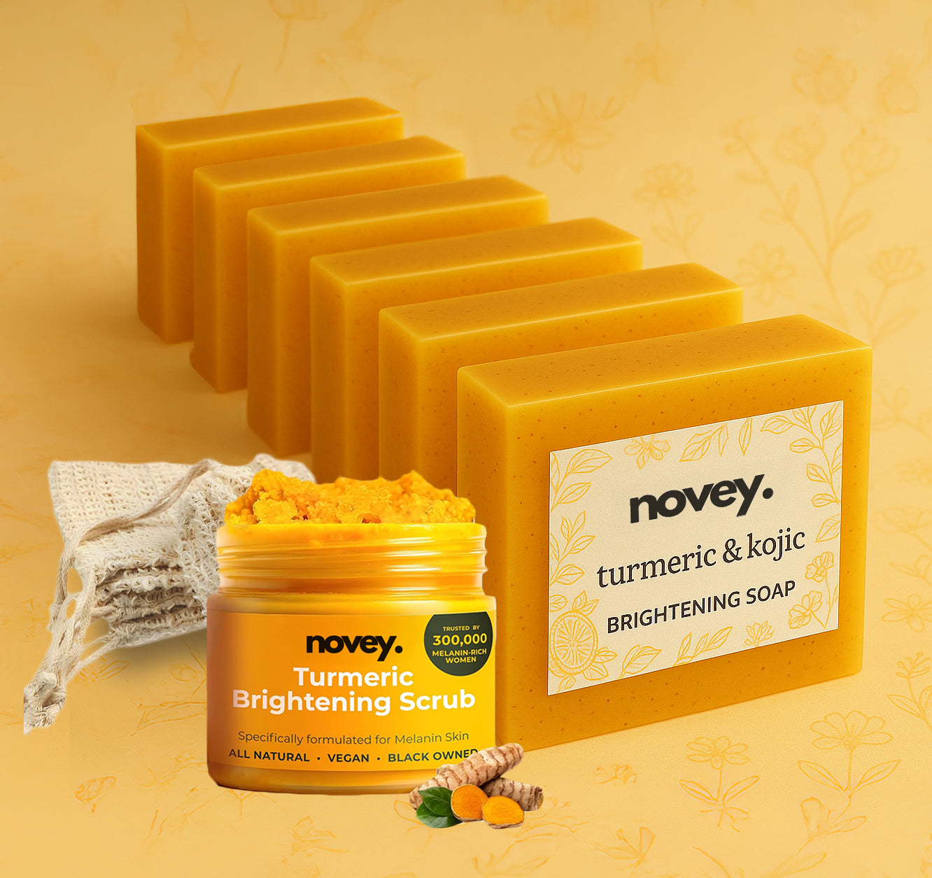 lemon turmeric & kojic acid brightening soap